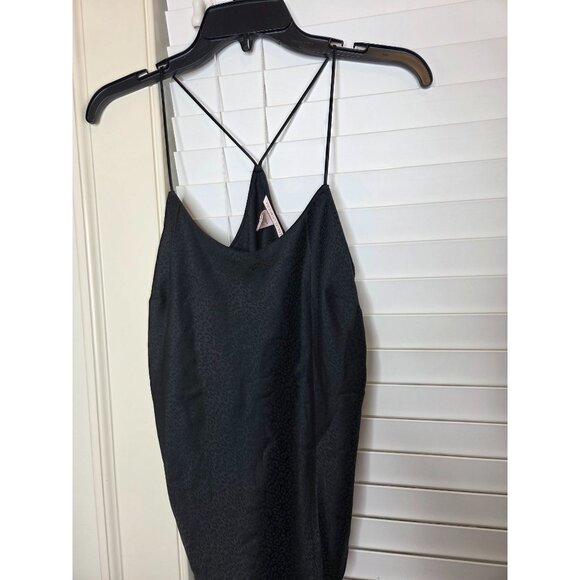 Victoria's Secret Other - Victorias Secret Black Satin Cami Top Spaghetti Straps S coquette sexy holiday